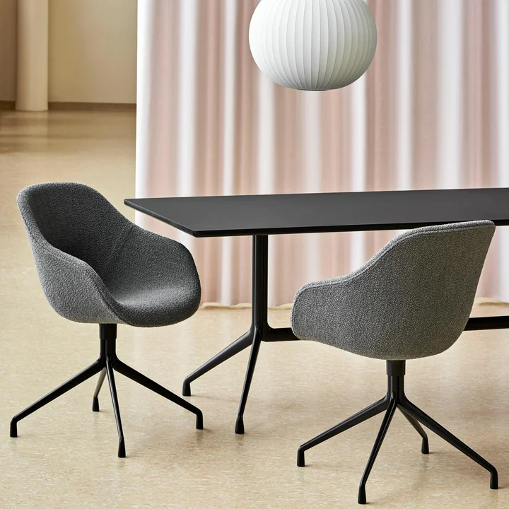 HAY - About A Chair AAC 121, Aluminium poliert / Remix 133 grau