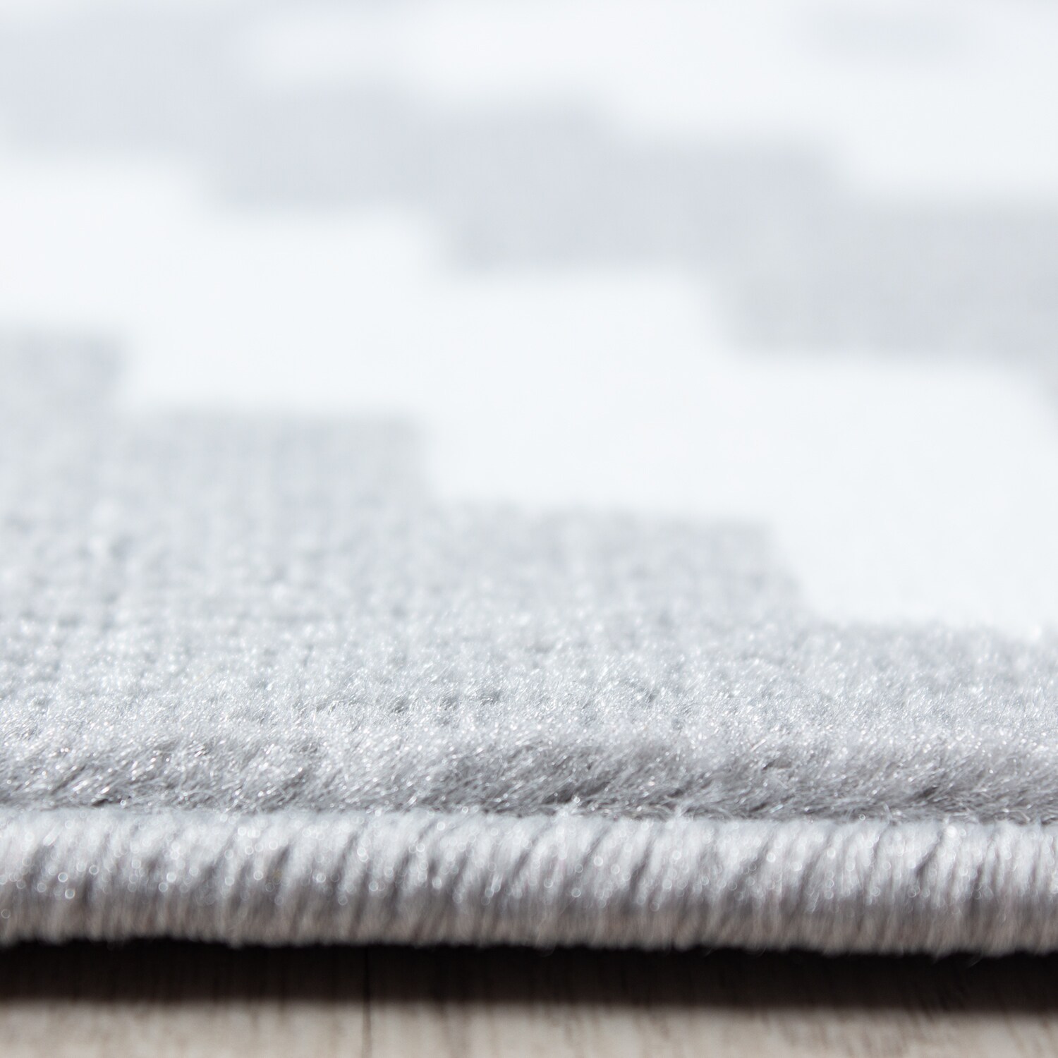 Wunderschöne Designer Teppich Modern Wohnzimmer Raute Design Karo Muster