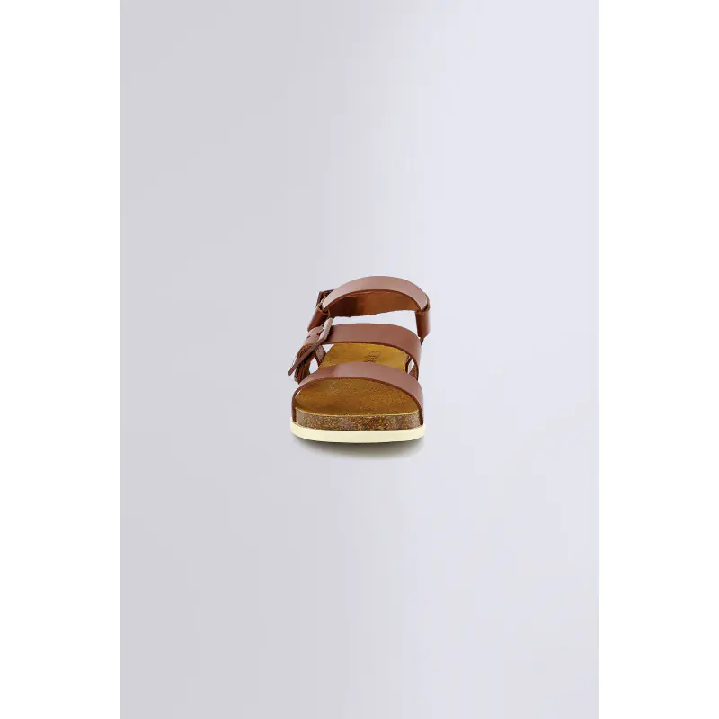 KICK ALANA MARRON CLAIR SANDALES Cuir Femme