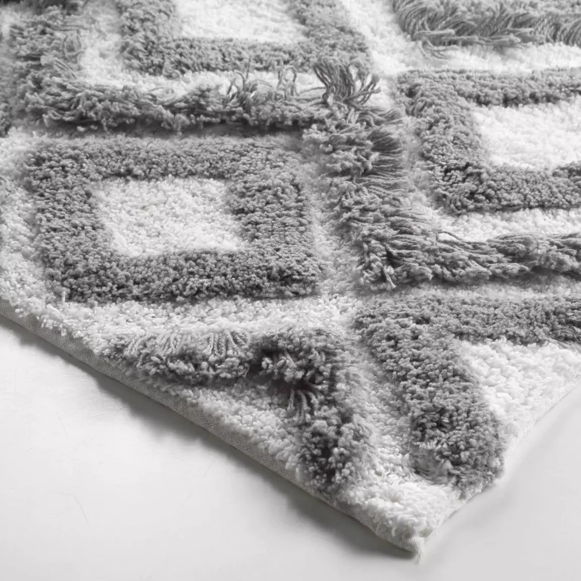 Tapis de bain (80 cm) Ikatis Gris