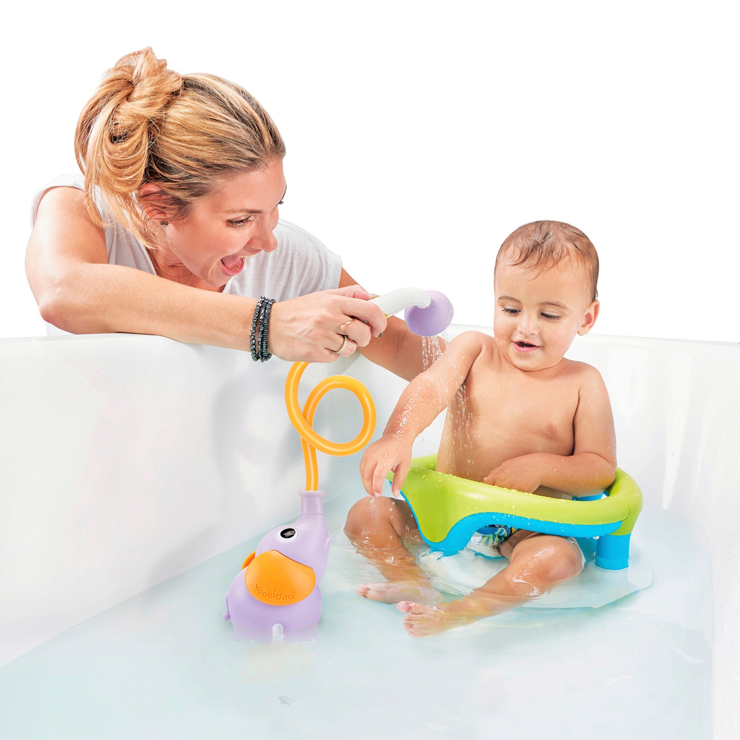 Yookidoo Babydusche Elefant lila/gelb
