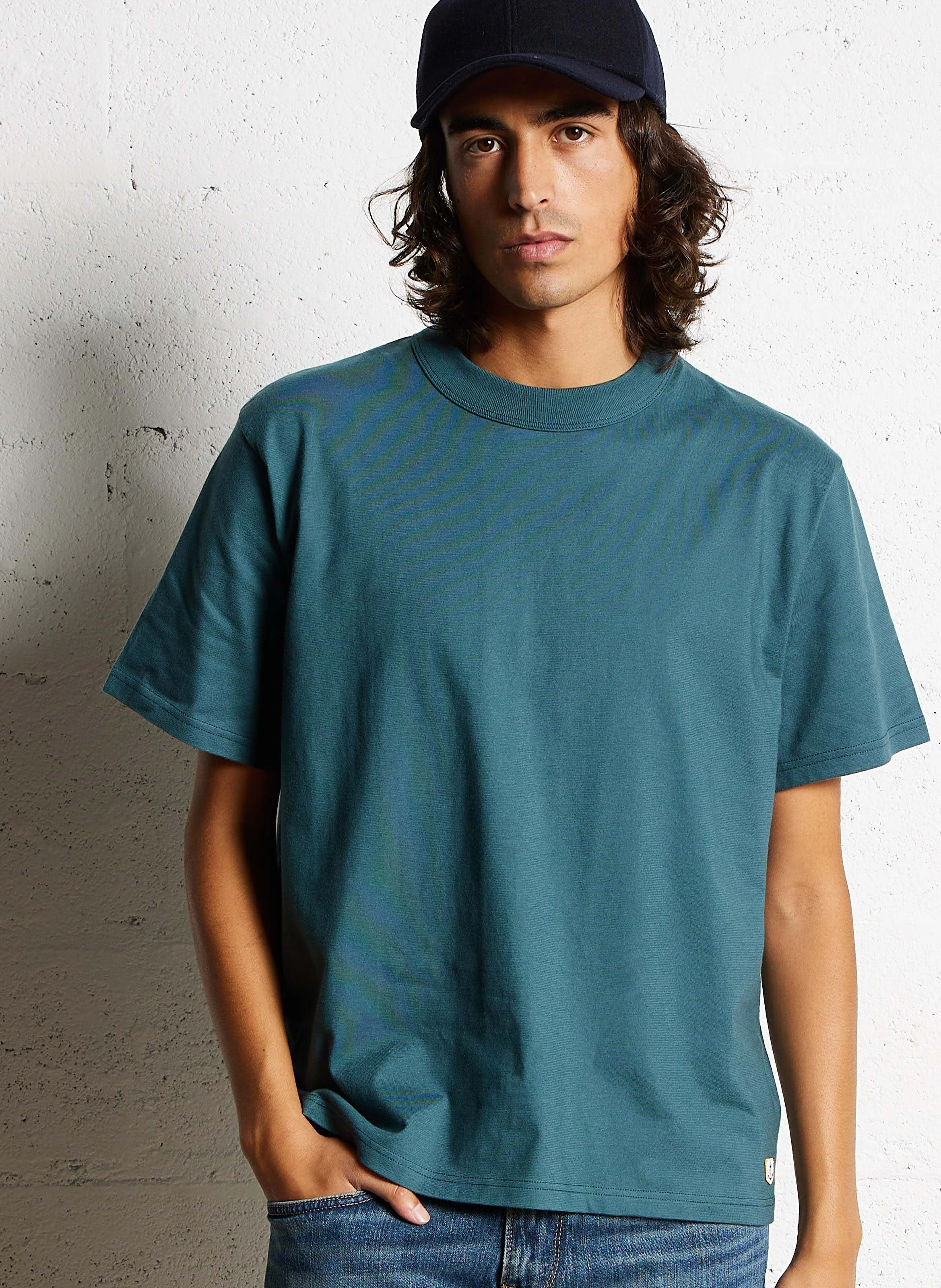 CALLAC - Tee-shirt droit ras du cou en coton bio | Noir