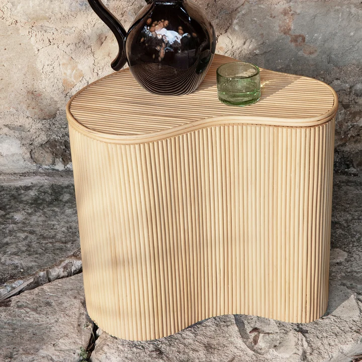 Ferm Living - Oli Wasserglas, H 12 cm, recycelt amber