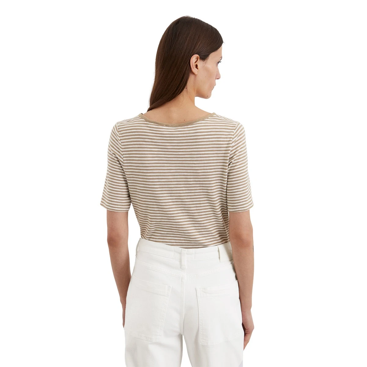 Dames Top 25021 top ls stripe structure