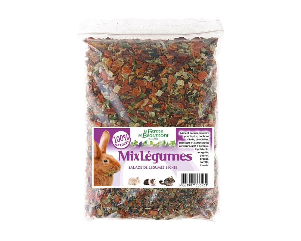 Mix légumes 300 gr • salade de légumes séchés lapins • supplément basse-cour