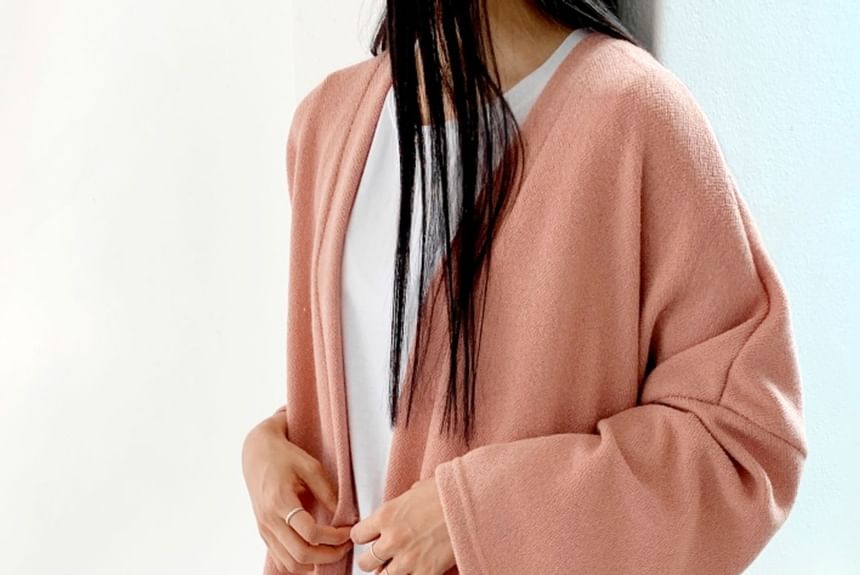 Chubby Girl - V-hals effen losvallend vest