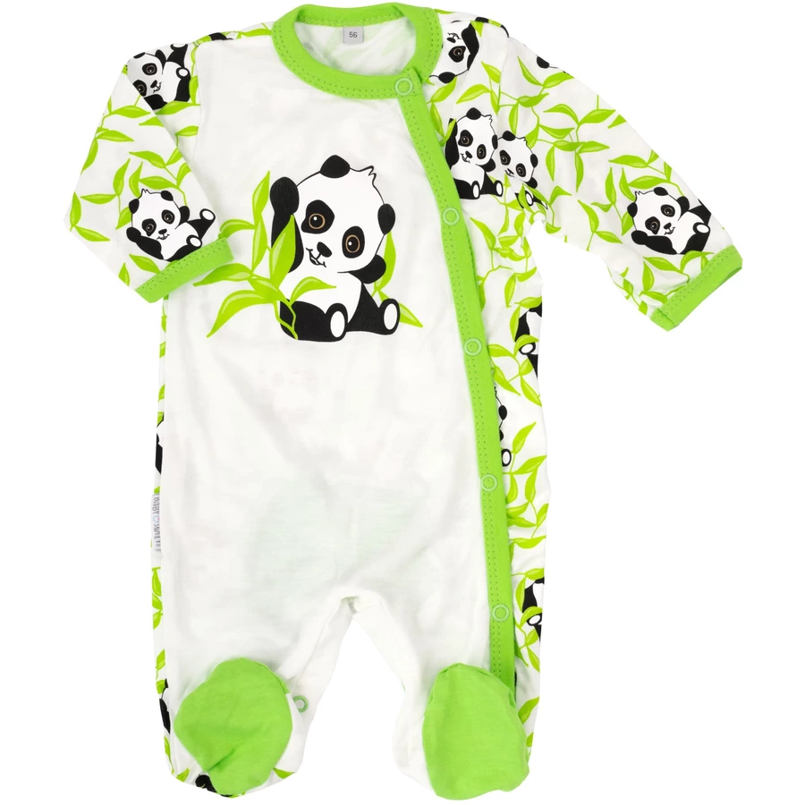 Baby Sweets Schlafanzug Happy Panda grün weiß