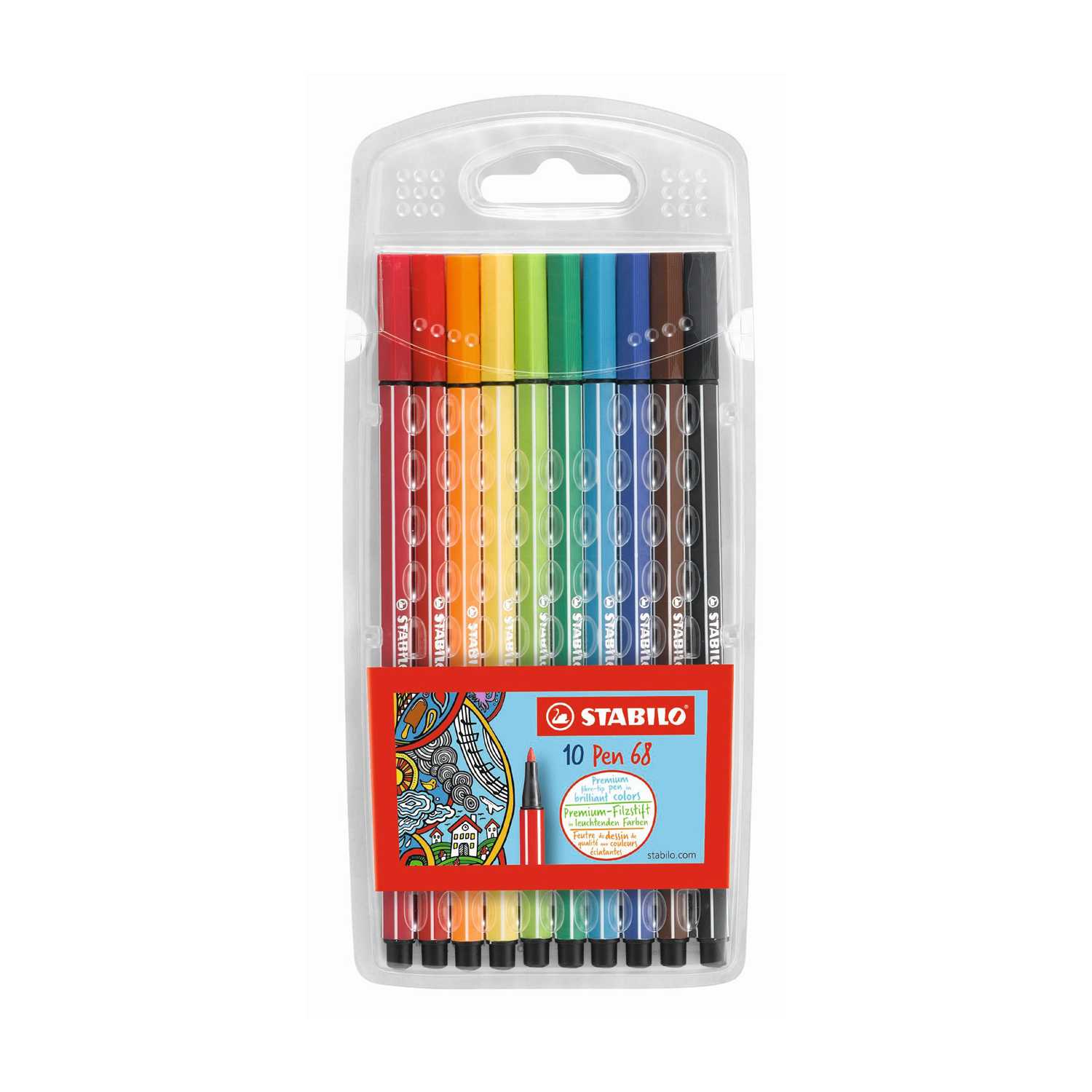 Stabilo Pen 68 Premium-Fasermaler 10er