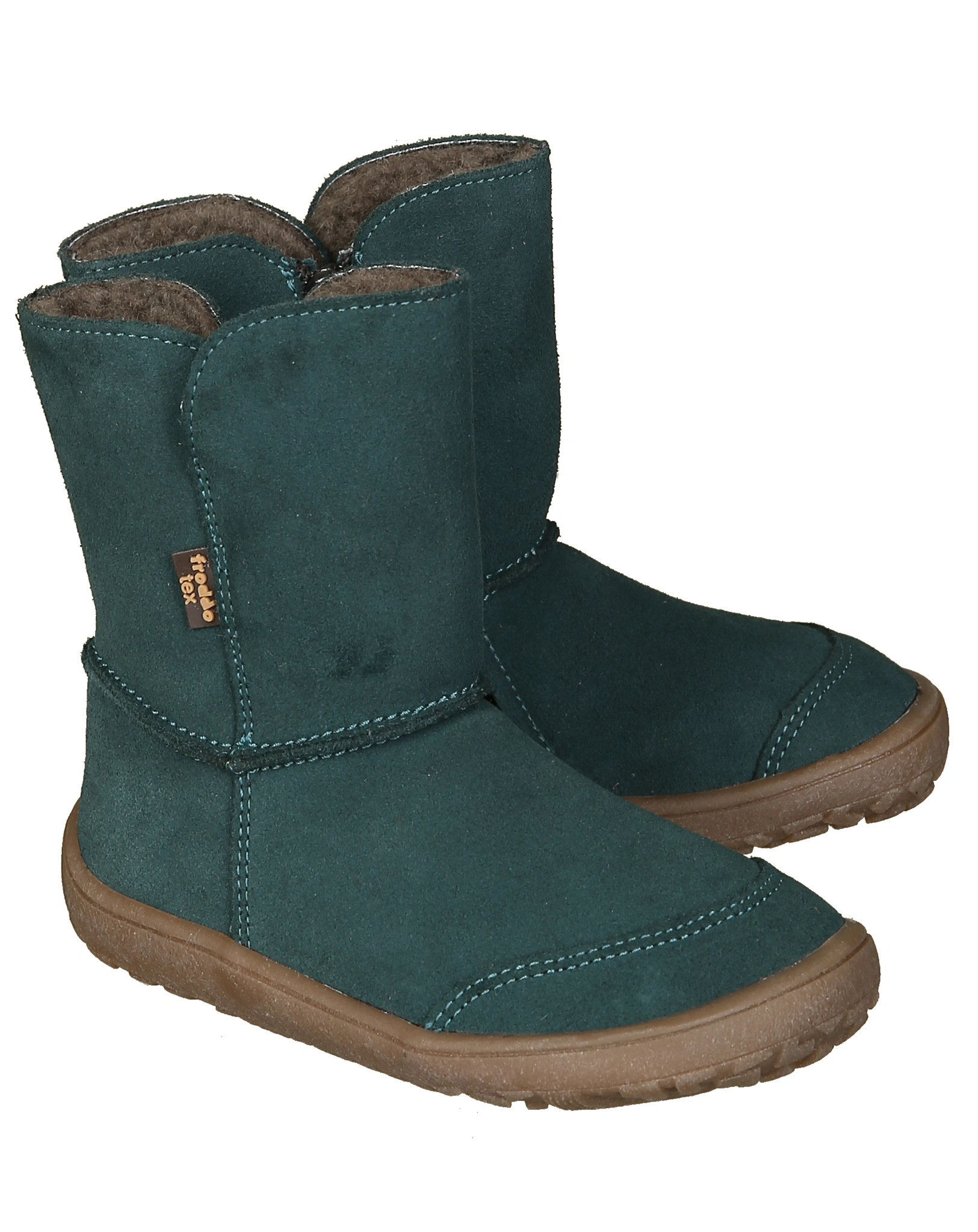 Winterstiefel BAREFOOT TEX SUEDE in petroleum