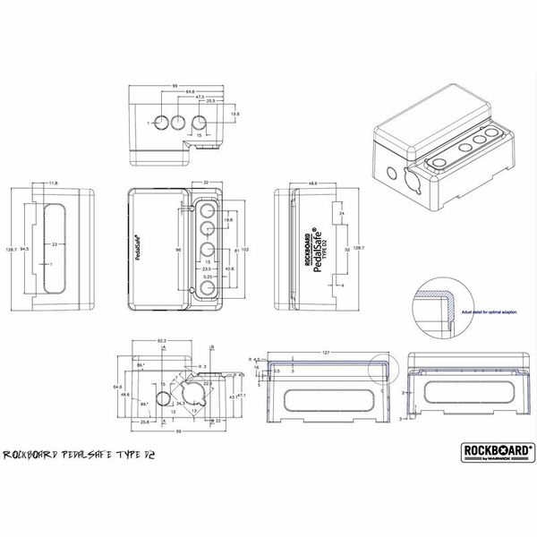 Rockboard Pedalsafe Type D2 RB-MP