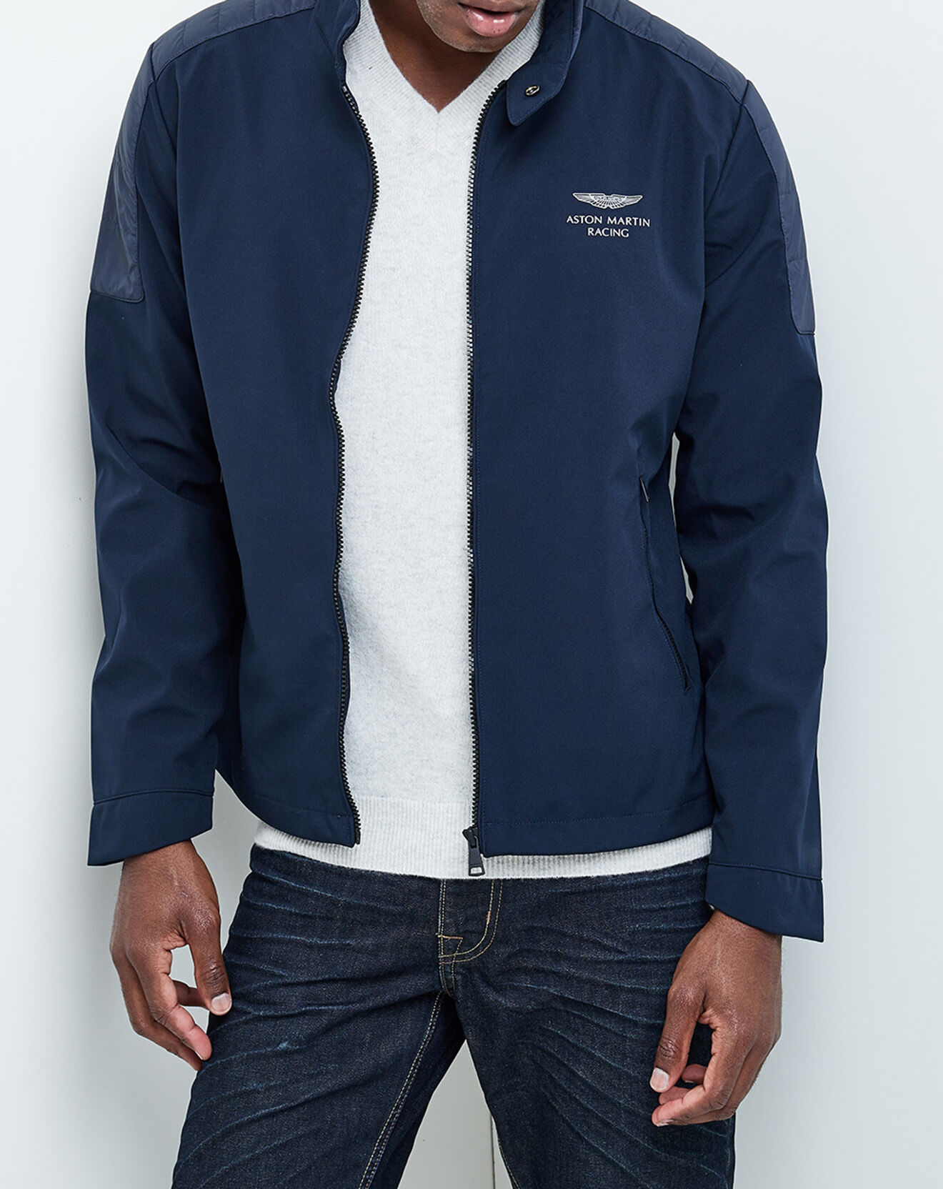Hackett London Veste Aston Martin Racing bleu marine