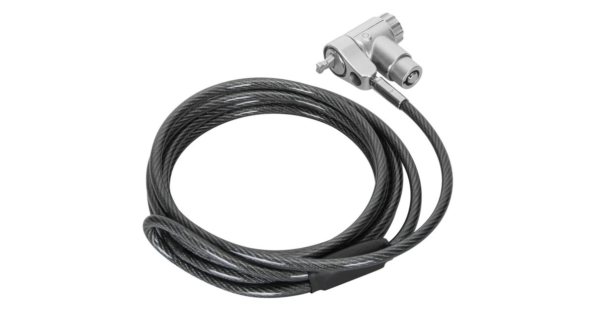 TargusDEFCON Ultimate Universal Master Keyed Cable Lock with Slimline Adaptable Lock Head diefstalbeveiliging  (Zilver, 25 stuks)
