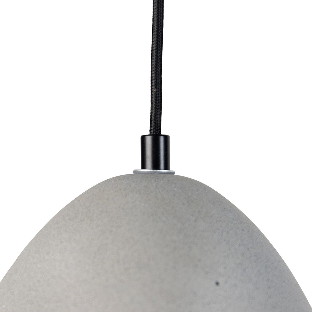 Moderne hanglamp zwart met grijs beton 3-lichts - Eton