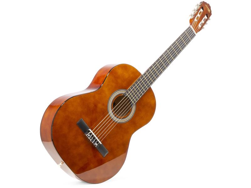 MAX Konzertgitarre SoloArt Set Dark Natural Klassische Gitarre mit Zubehör