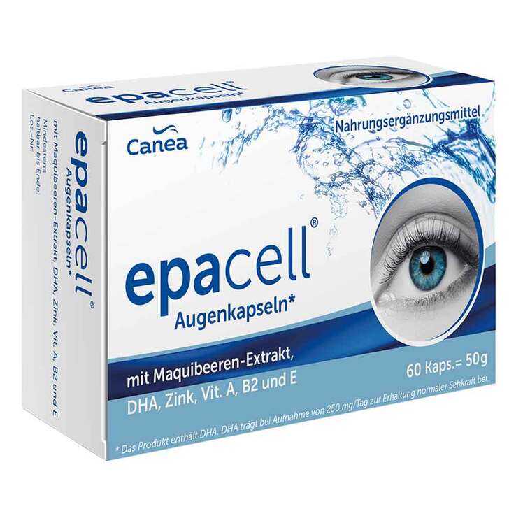 Epacell Augenkapseln mit Maquibeere + DHA + EPA, 60 St