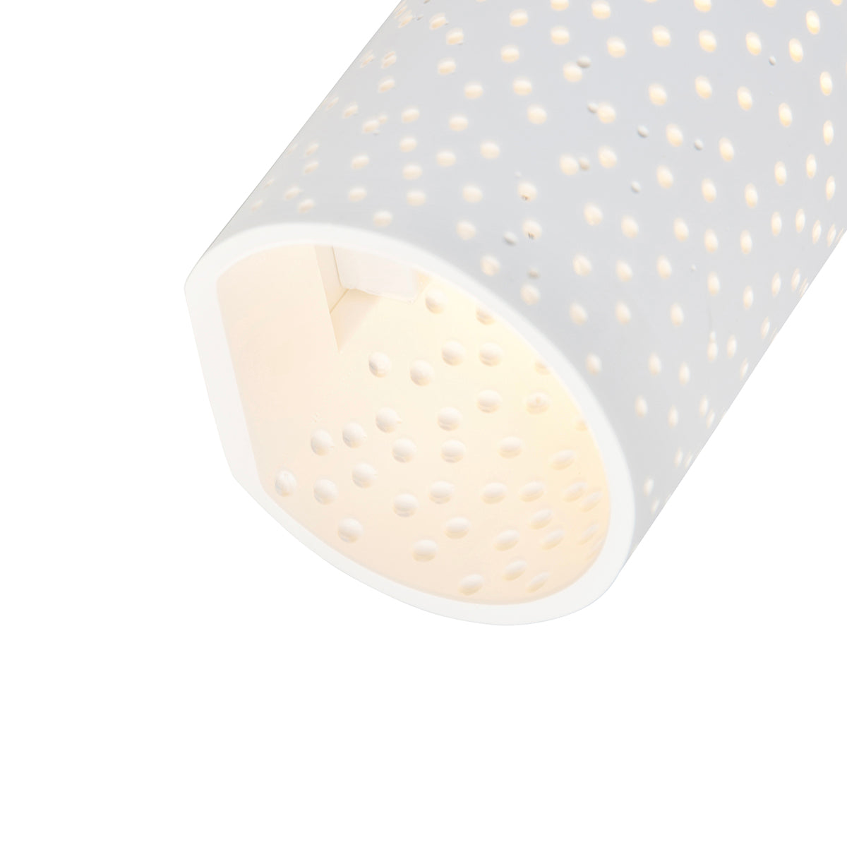 QAZQA Vintage wandlamp wit gips cilindervormig - Mahou