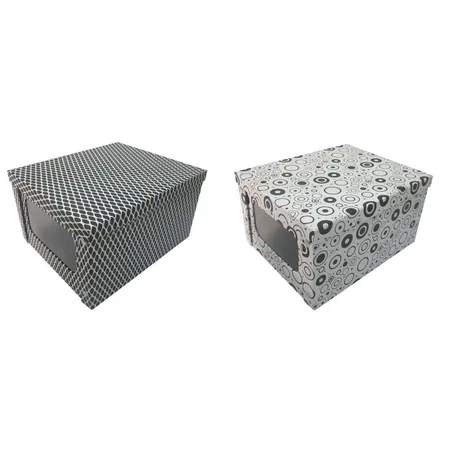 Idena Aufbewahrungsbox mit Fenster, versch. Motive, 40x34x22cm