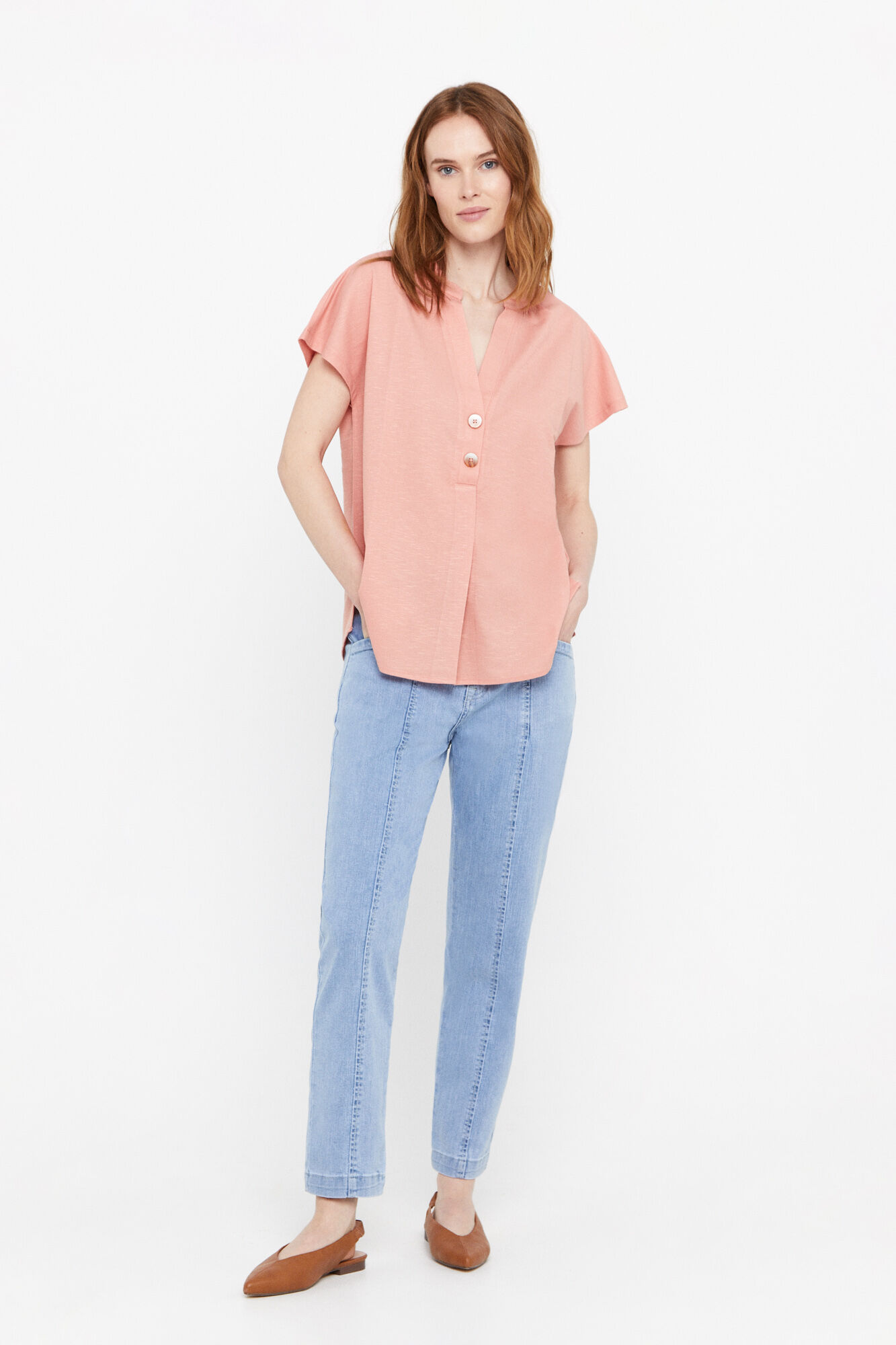 Blusa Comfort - Coral