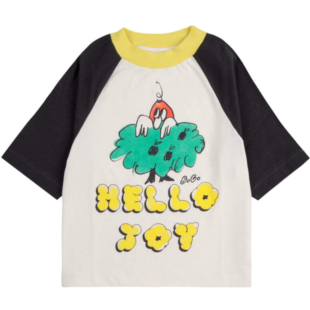 Køb Bobo Choses Offwhite Hello Joy Ranglan Ærmer T-Shirt