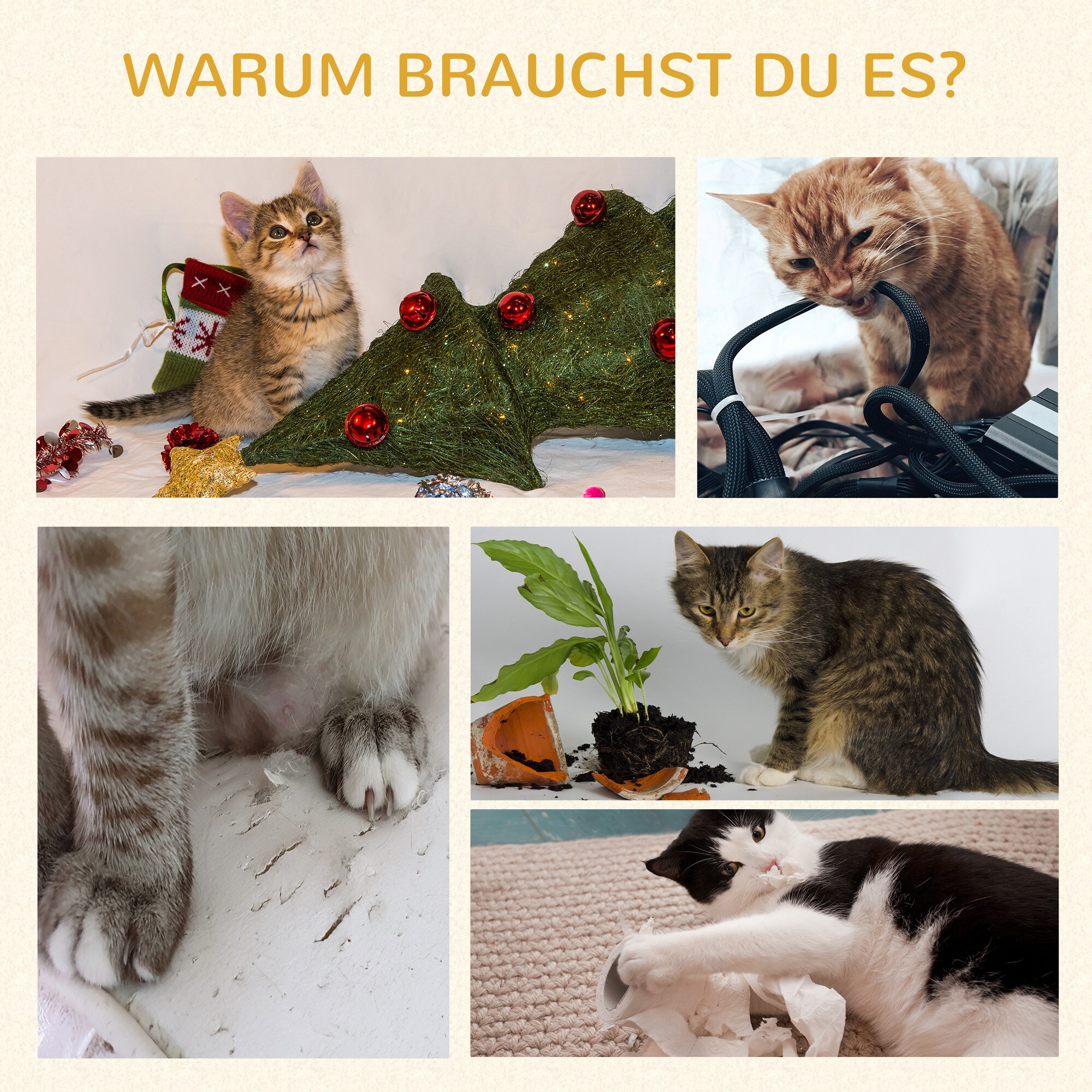 PawHut Kratzbaum mit Kissen und mehrere Ebenen schwarz 85L x 48B x 128H cm