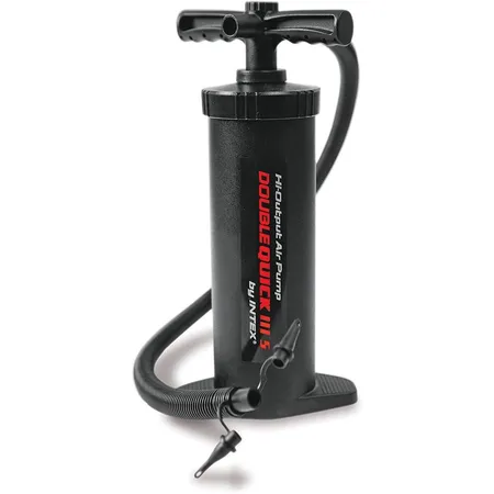 Intex Double Quick 3 S Hand Luftpumpe mit 3 Düsenaufsätzen, 37 cm