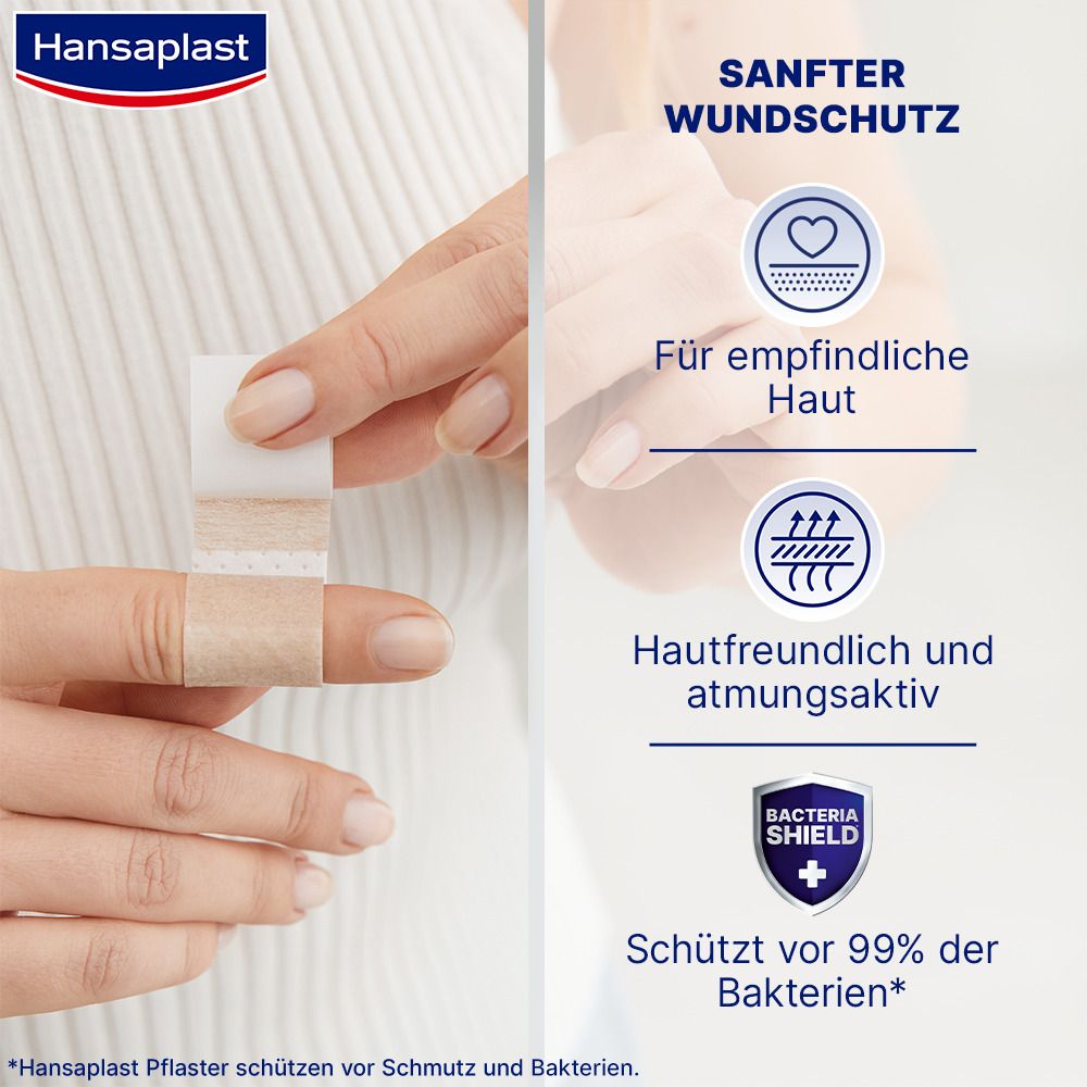 Hansaplast® Soft 4 cm x 5 m Rolle