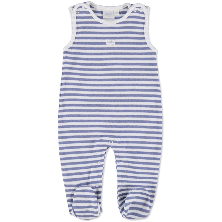 FEETJE Baby Stramplerset Ringel hellblau