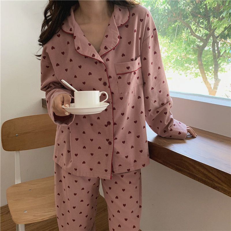 Tanee - Pyjamaset met hartjesprint