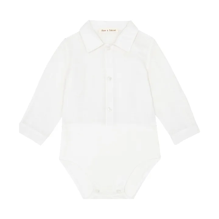 Zhoe & Tobiah Barboteuse Manches Longues | Blanc