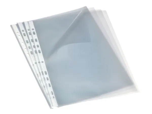 Plastlommer Bantex A4 åben i top/venstre side 0,09 mm transparent - (100 stk.)