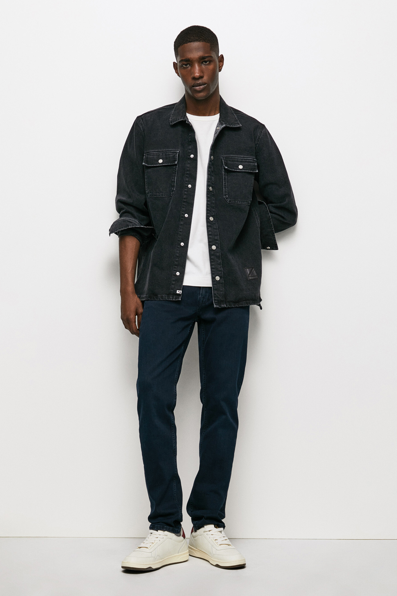 Calça jeans masculina slim fit