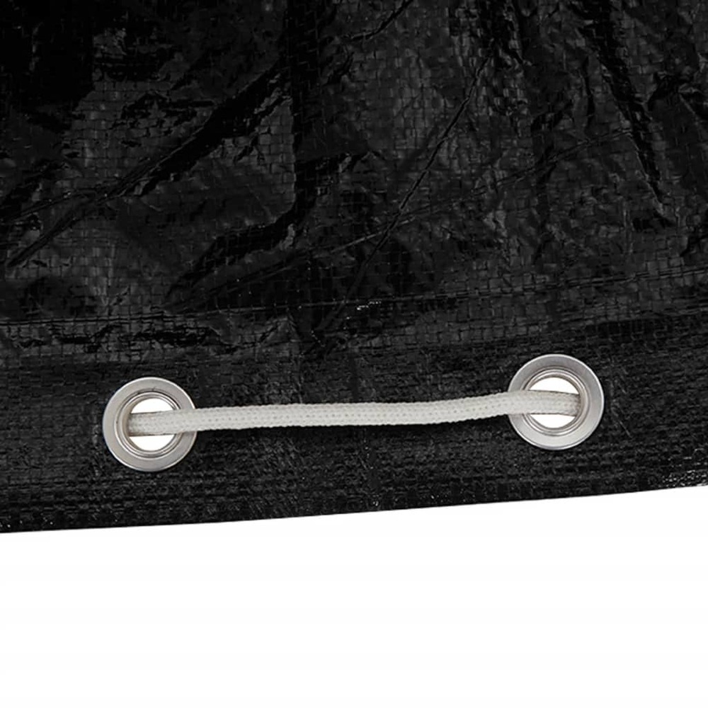 Housses pour meubles de jardin 2 pcs 10 œillets ø230x90 cm rond