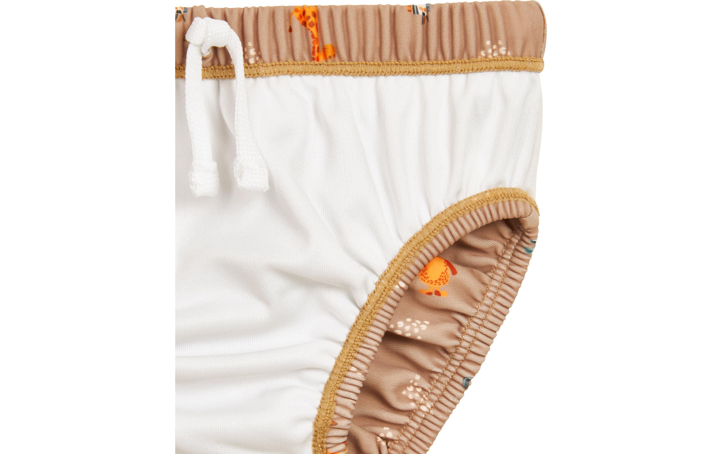 Schwimmwindel Wildtiere Braun Gr. 74/80Windelhose mit UV-Schutz für Jungen