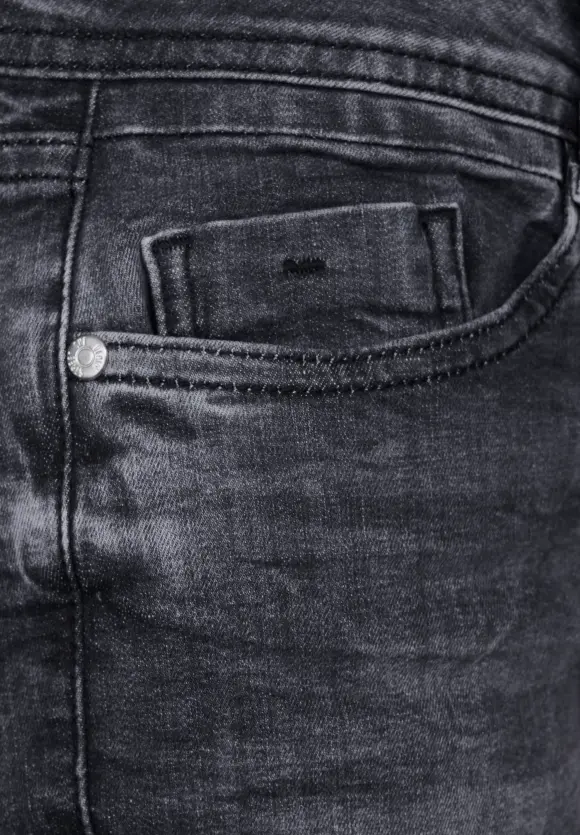Graue Casual Fit Jeans - authentic grey wash