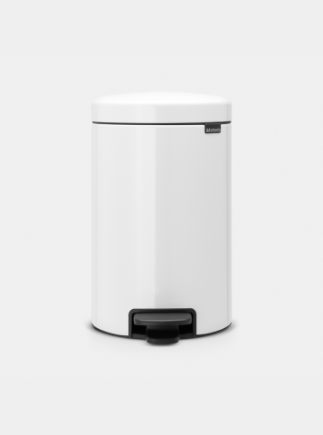 NewIcon Pedaalemmer, 12 liter, kunststof binnenemmer - White