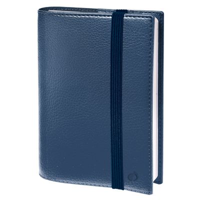 Agenda à élastique Time&Life Pocket - 1 semaine sur 2 pages - 10 x 15 cm - bleu métal - Quo Vadis