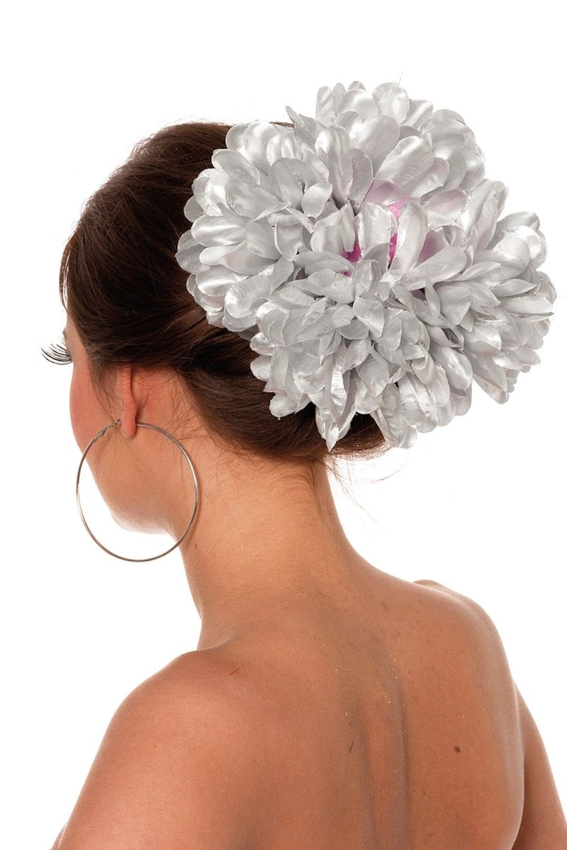 Bloem Haarclip Zilver