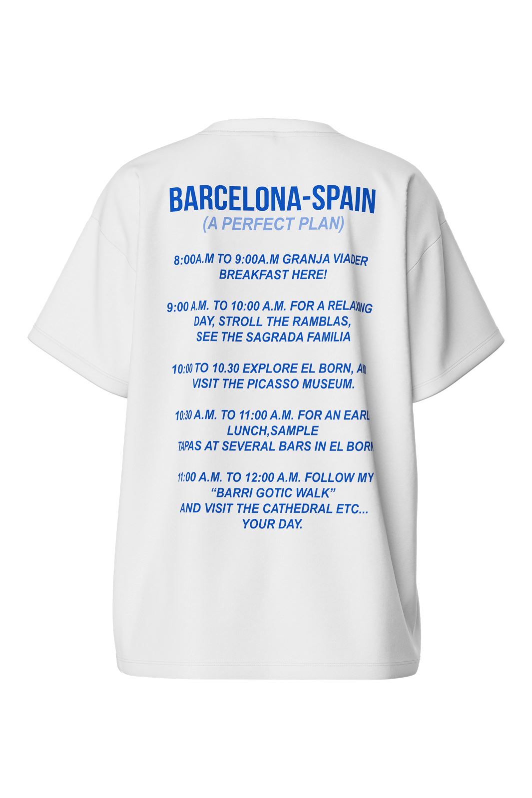 Pieces Pctia Ss O-Neck Oversized Tee 4719037 bright white blue barcelona