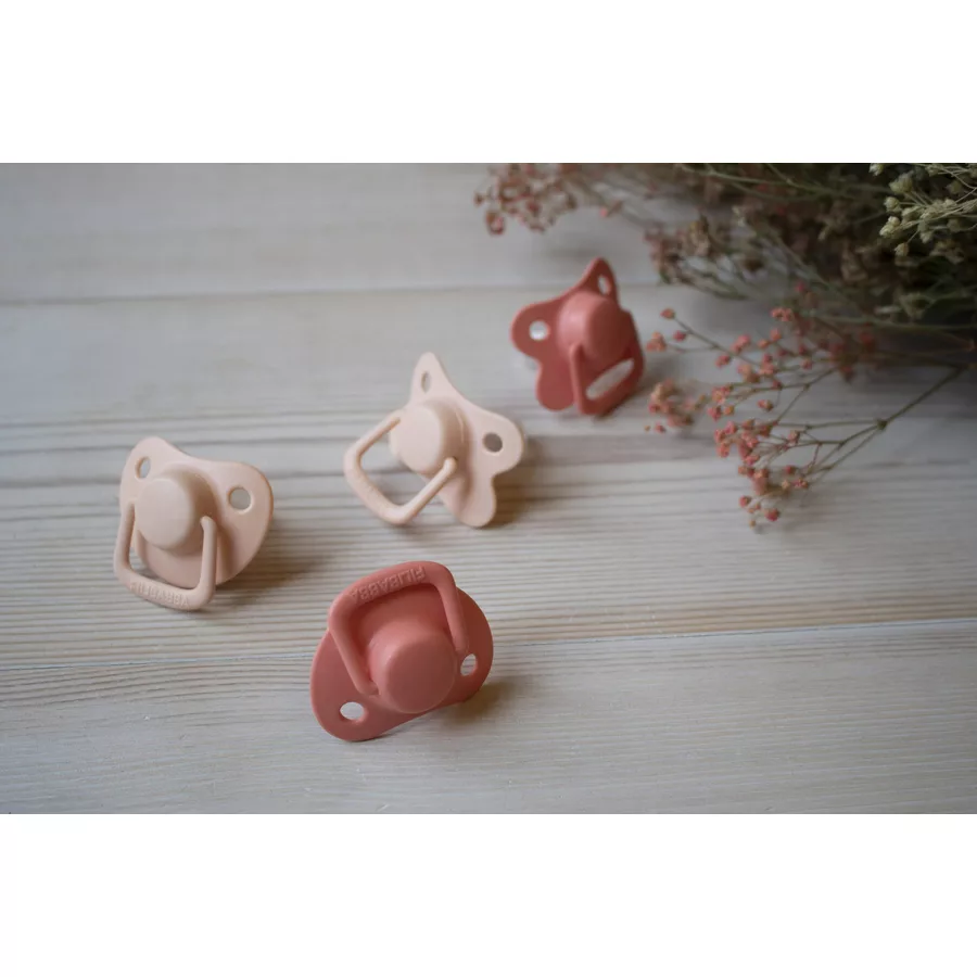 Filibabba Schnuller 0-6 Monate Peach, 2 Stück