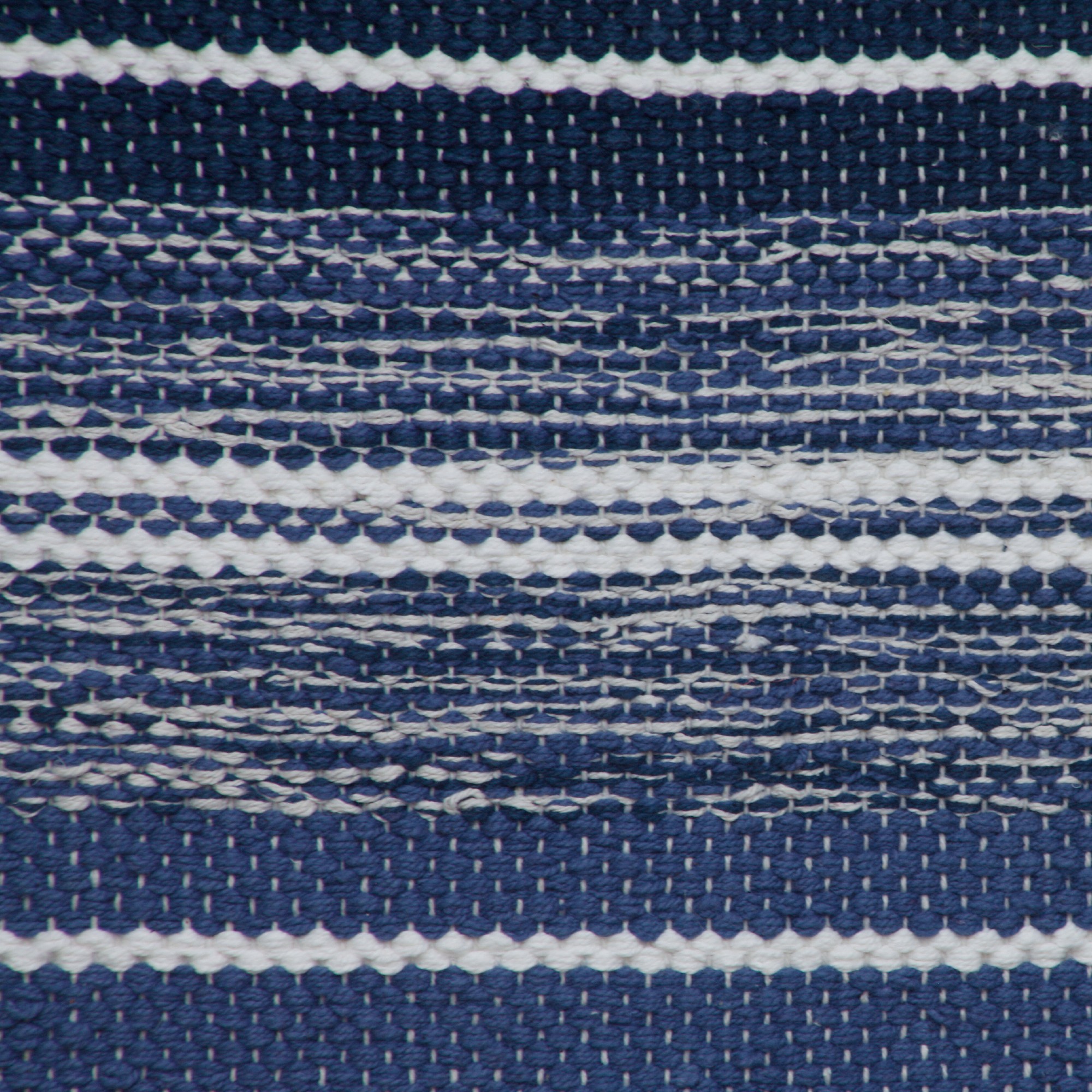 Mini-Rug 'Konam', weiß, blau, T 60 cm, B 90 cm von fischer's lagerhaus
