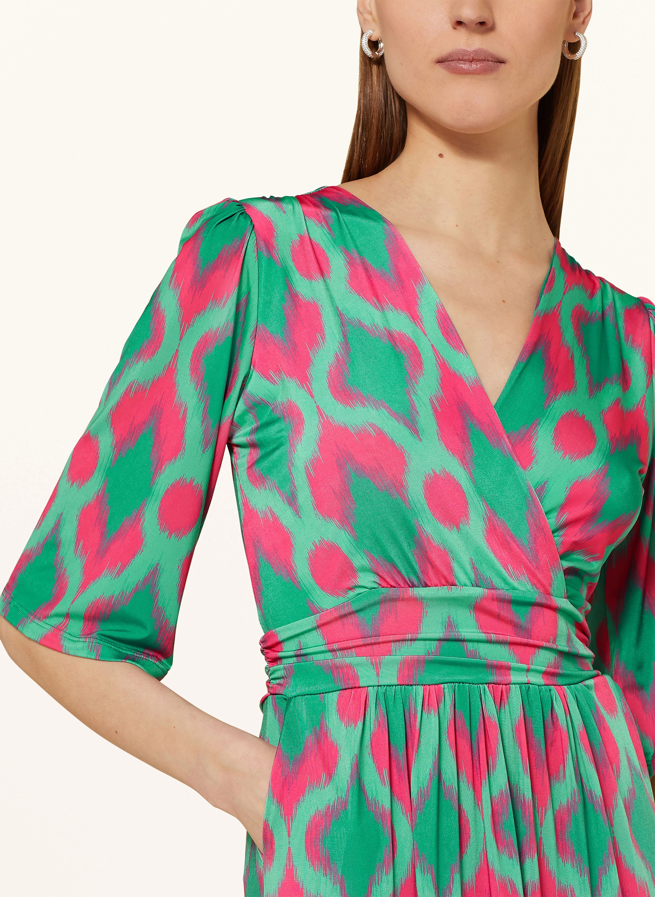 marivie Jerseykleid in Wickeloptik