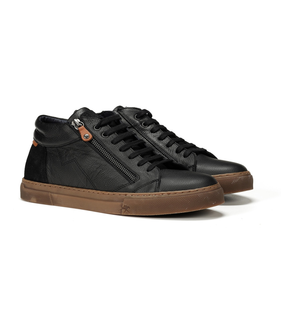 Tênis de couro Fluchos F1550 preto