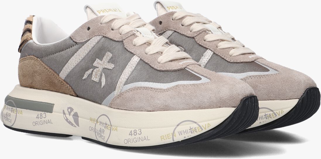 grijze premiata lage sneakers cassie