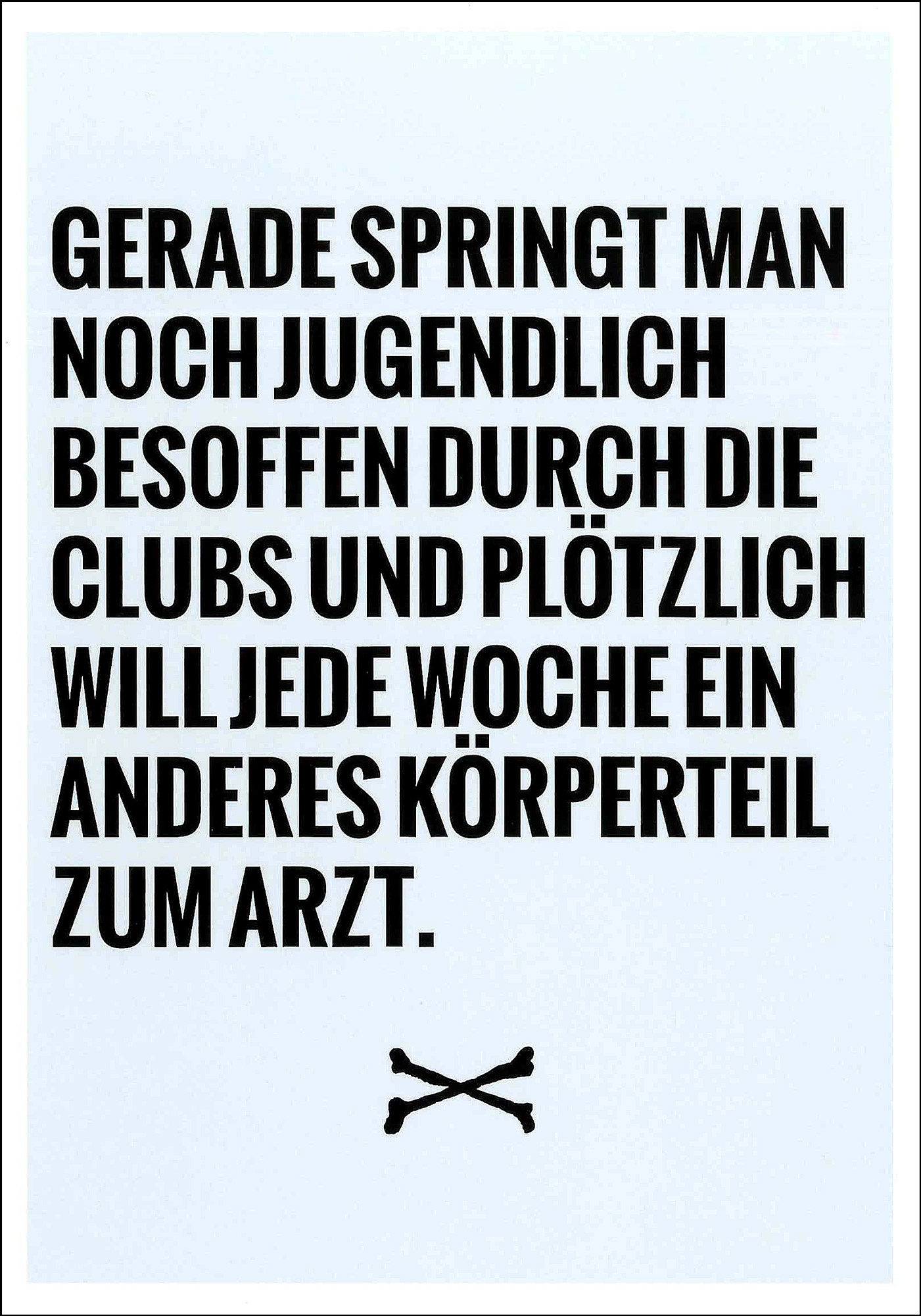 Postkarte '...Ein anderes Körperteil zum Arzt' günstig bestellen