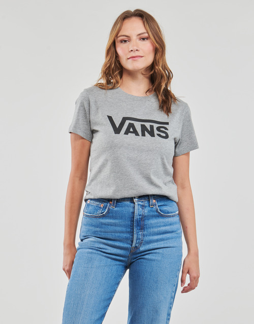 Vans - WM FLYING V CREW TEE - Gris / Noir