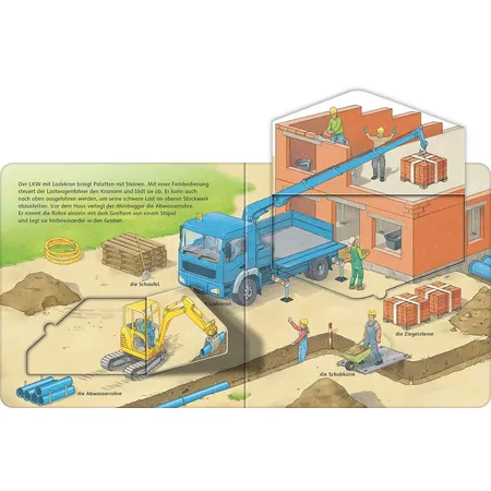 Ravensburger Pappbilderbuch - Klappen-Wörterbuch: Baustelle