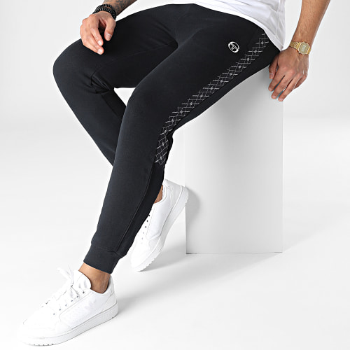 Pantalon Jogging A Bandes Diamante 39995 Noir