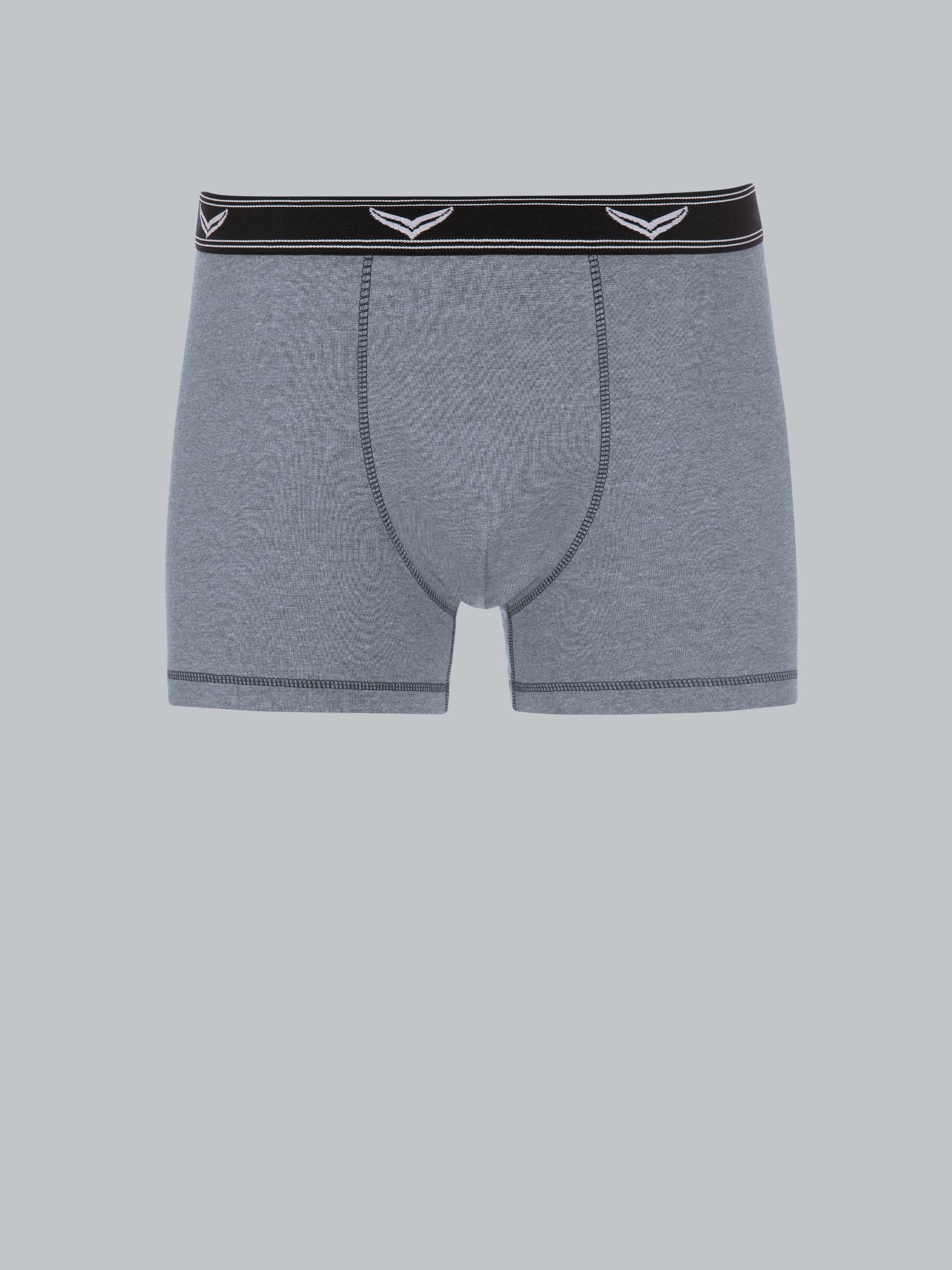 Bequeme Pants mit Webgummibund Steingrau-melange