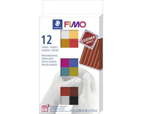FIMO Leder Kleurpakket 12x25 g