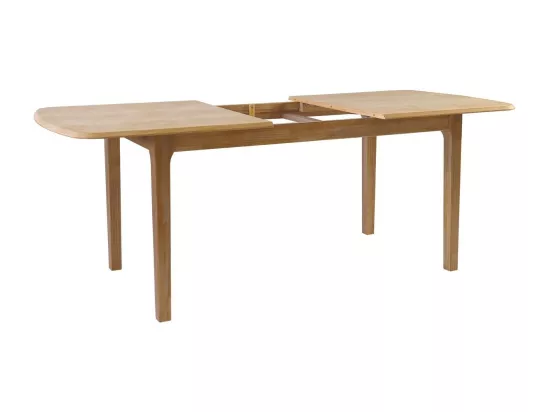 Table à manger rectangulaire extensible 6 à 8 pers. en bois 160/200 cm - Moris